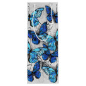 白蝶と青蝶の構成 ワインギフトバッグ (裏面)