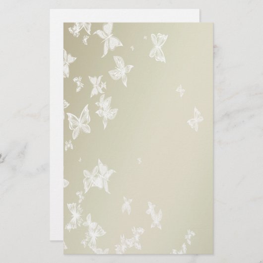 白蝶 便箋 (正面/裏面)