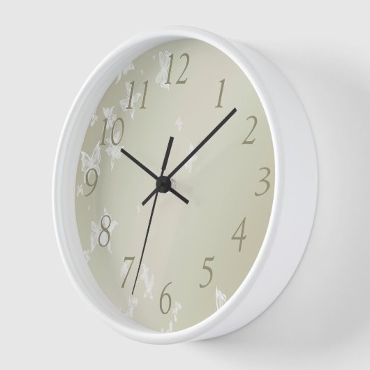 白蝶 壁時計 (傾斜)