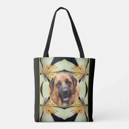 白血の花枠自分の写真を作成 トートバッグ (裏面)