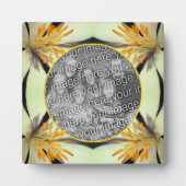 白血の花自分の写真を作成 フォトプラーク (正面)