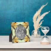 白血の花自分の写真を作成 フォトプラーク (インサイチュ)