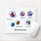 白血球の白血球の図表 マウスパッド (マウス)
