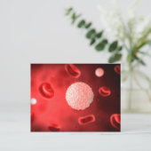 白血球の顕微鏡的見解 ポストカード (スタンド正面)