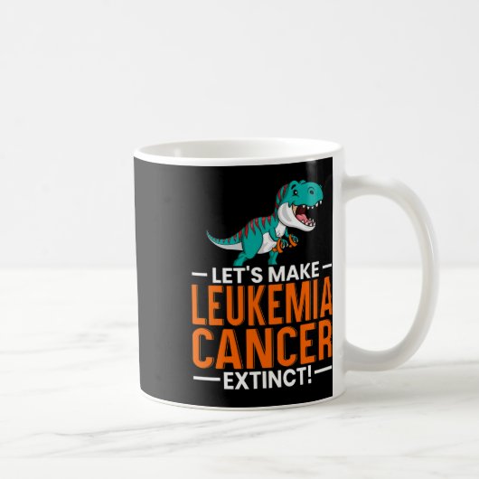 白血病がんが絶滅した恐竜の恋人にしよう コーヒーマグカップ (右)