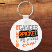 白血病がんが間違ったDivaを選んだ キーホルダー (正面)