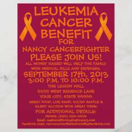 白血病がんリボン特典フライヤー チラシ