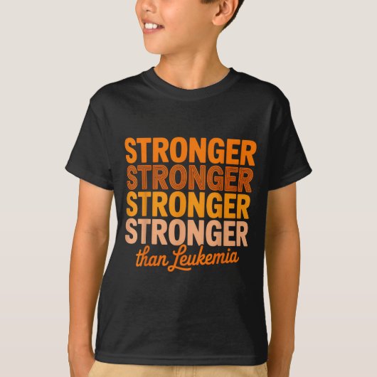 白血病がんリボン白血病サポート Tシャツ (正面)
