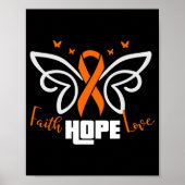 白血病がん患者のための白血病衣装ギフト ポスター (正面)