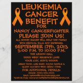 白血病がん戦闘機の特効用フライヤー チラシ (正面)