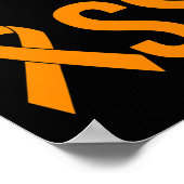 白血病がん生存者おもしろい贈血がんA ポスター (角)