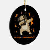白血病がん認識度オーナメント セラミックオーナメント (右)