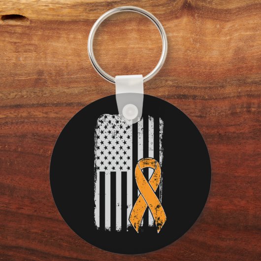 白血病がん認識度 – アメリカ合衆国ヴィンテージFl キーホルダー (正面)