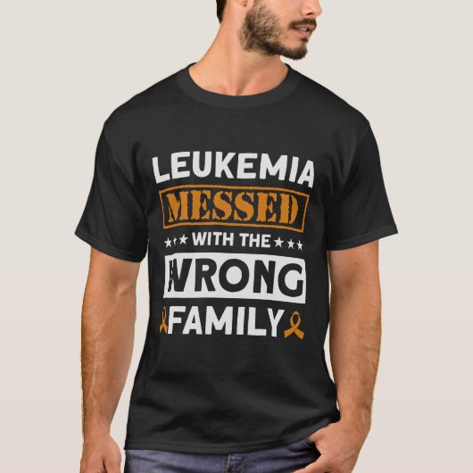 白血病が誤った家系の白血病Awa Tシャツ (正面)