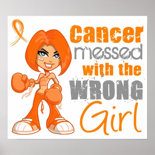 白血病が間違った女の子で乱れた.png ポスター (正面)