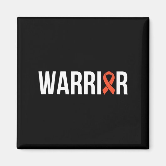 白血病と癌リボン9 マグネット (正面)