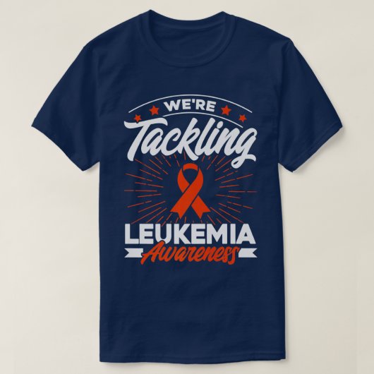 白血病に取り組んでいた認識度1 Tシャツ (デザイン正面)