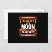 白血病のオレンジリボン認識度 インビテーションポストカード (正面/裏面)