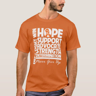 白血病の希望サポート強さ Tシャツ