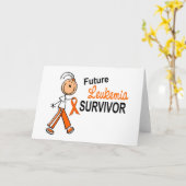 白血病の未来の生存者SFT カード (黄色い花)