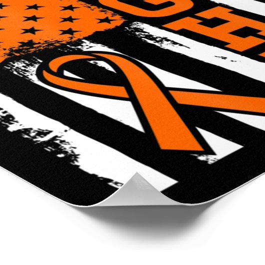 白血病の白血病がん贈与と闘う図 ポスター (角)