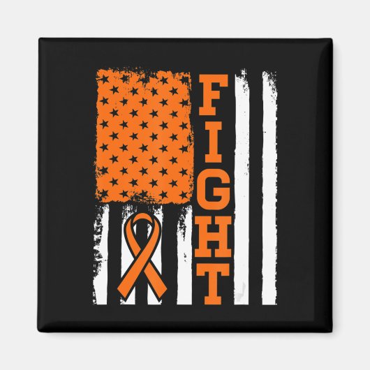 白血病の白血病がん贈与と闘う図 マグネット (正面)