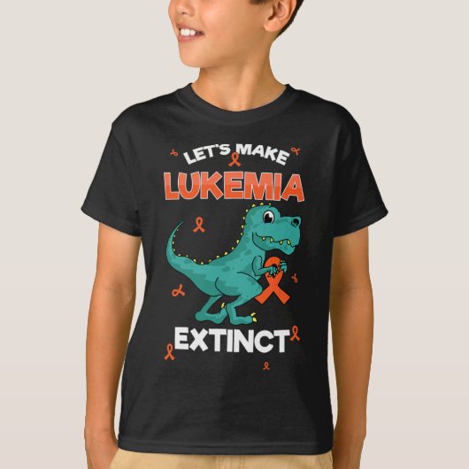 白血病の絶滅白血病認識度Bea Tシャツ (正面)