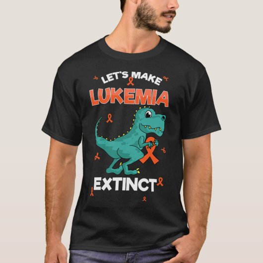 白血病の絶滅白血病認識度Bea Tシャツ (正面)