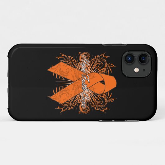 白血病の華麗さの希望の信心療法 Case-Mate iPhoneケース (裏面(横))