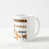 白血病の蟹座の認識度のコーヒー・マグ コーヒーマグカップ (正面右)