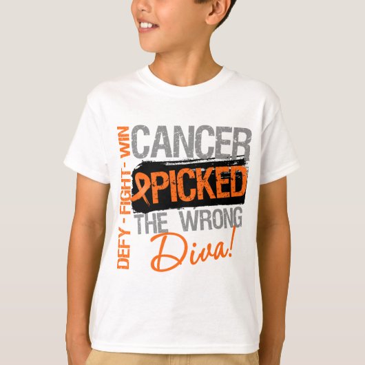 白血病の蟹座は間違った花型女性歌手を選びました Tシャツ (正面)