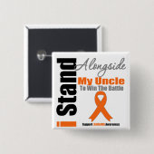 白血病は私の叔父と並んでいる 缶バッジ (正面&裏面)