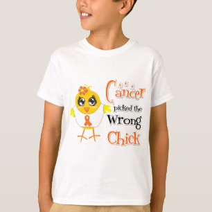 白血病は間違ったひよこを選びました Tシャツ