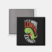 白血病を恐竜の血液学者に変えよう マグネット (正面/裏面)