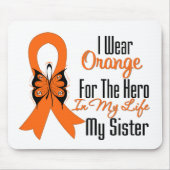 白血病オレンジリボンヒーローマイシスター マウスパッド (正面)