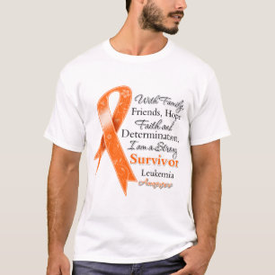 白血病サポート強い生存者 Tシャツ