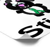 白血病スティンクスカンク認識度デザイン ポスター (角)