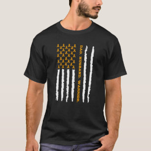 白血病パパ夫の戦士 Tシャツ