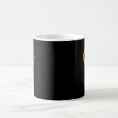 白血病信じ認識度オレンジリボン コーヒーマグカップ (中央)