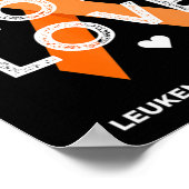 白血病信仰ホープラブオレンジリボン白血病Aw ポスター (角)