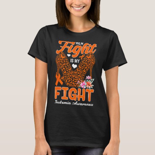 白血病啓発月間のサポーターたちの闘争 Tシャツ (正面)