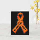 白血病帯オレンジ認識度I血癌 カード (黄色い花)