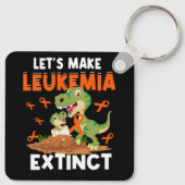 白血病恐竜オレンジリボン血液学者レプティ キーホルダー (裏面)