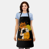 白血病戦士の破れない認識度ストロングホーム エプロン (着用した状態)