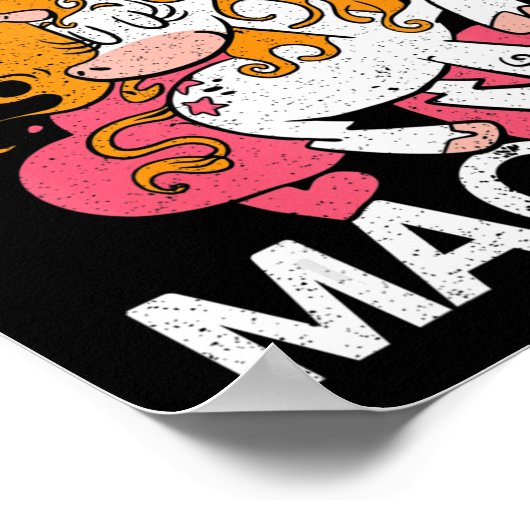 白血病戦士は魔法のユニコーン白血病Awa ポスター (角)