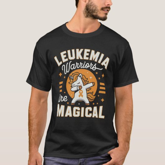白血病戦士は魔法のユニコーン白血病Awa Tシャツ (正面)