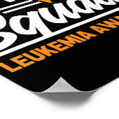 白血病戦士サポートスクワッド白血病がん阿波 ポスター (角)