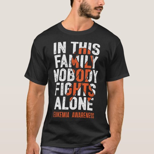 白血病支持分隊戦闘士白血病Aw Tシャツ (正面)