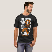 白血病支持血液がんTeeファミリー白血病 Tシャツ (正面フル)