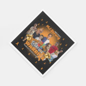 白血病生存者お祝いプレートベルリンギング スタンダードランチョンナプキン (角)